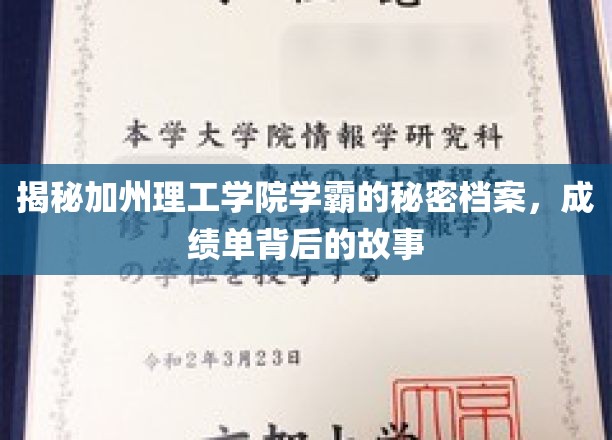 解码加州理工学院学霸传奇，揭秘学霸背后的非凡人生