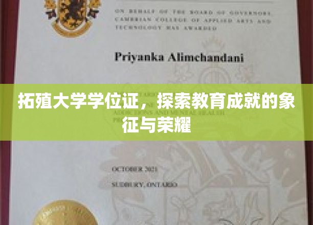 拓殖大学学位证书，象征教育成就的荣耀与辉煌