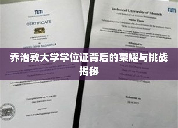 乔治敦大学学位证背后的荣耀与挑战揭秘