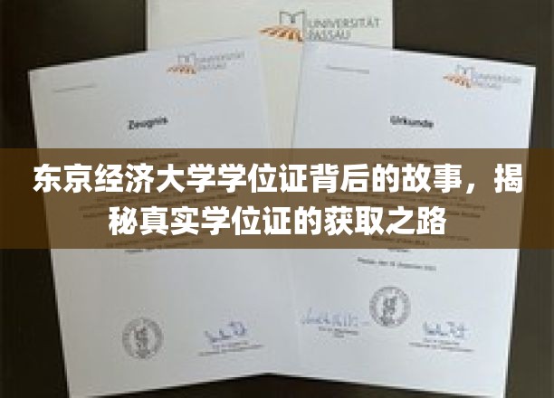 东京经济大学学位证，揭开隐藏的学历成就之旅