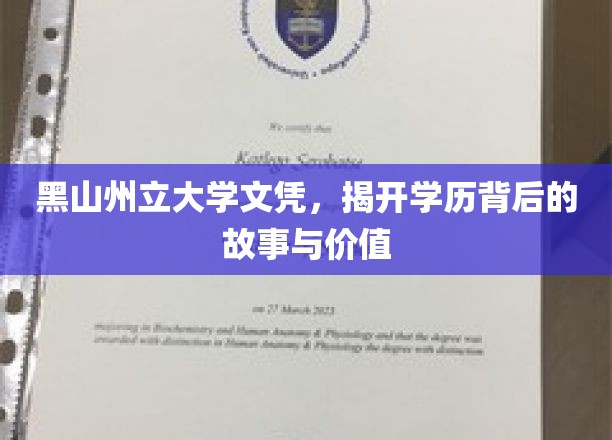 黑山州立大学文凭，揭秘学历背后的故事与价值