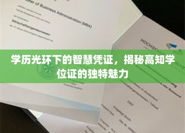 解码高学历荣耀，探寻学位证书的非凡吸引力