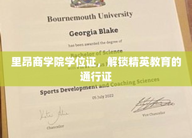 精英之路，里昂商学院学位证，开启职场精英之门