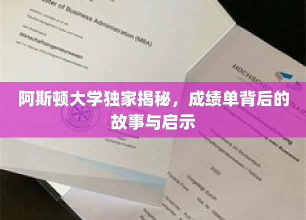 解码阿斯顿大学，成绩单背后的深刻启示与真实人生轨迹