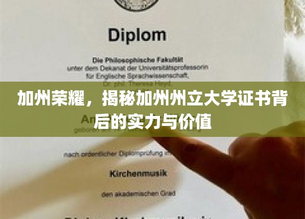 解码加州辉煌，州立大学证书的卓越内涵与无限潜力