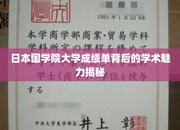 揭开日本国学院大学成绩单的学术光环之谜