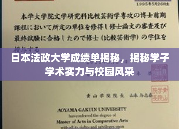 探寻日本法政大学，成绩单背后学子风采与学术实力解析