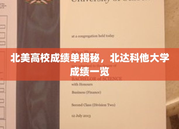 北美学府成绩单大曝光，北达科他大学成绩单全解析