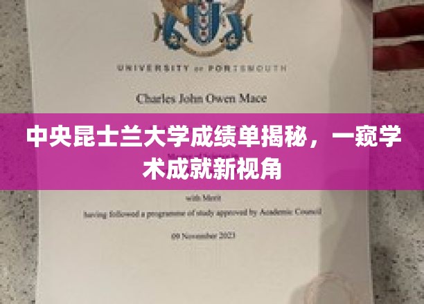 中央昆士兰大学成绩单揭秘，一窥学术成就新视角
