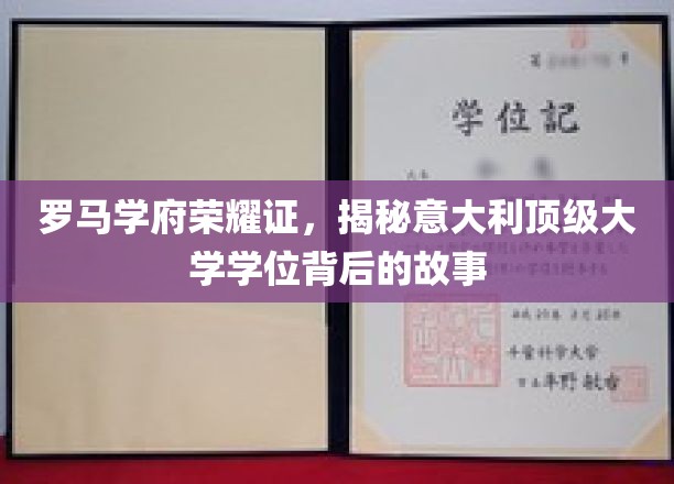 罗马学府荣耀证，揭秘意大利顶级大学学位背后的故事
