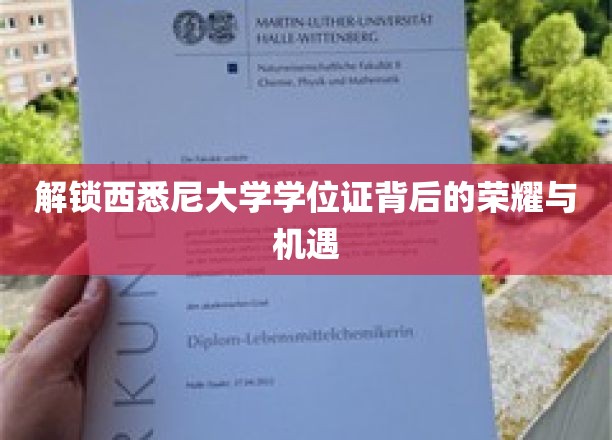 揭开西悉尼大学学位证之光，荣耀与未来机遇并存