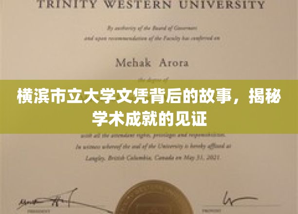 横滨市立大学文凭背后的传奇，一纸文凭，映照学术辉煌