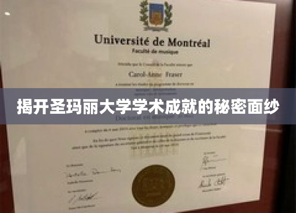 探寻圣玛丽大学卓越学业的神秘底蕴
