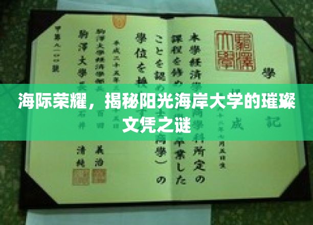 海际荣耀，揭开阳光海岸大学璀璨文凭的神秘面纱