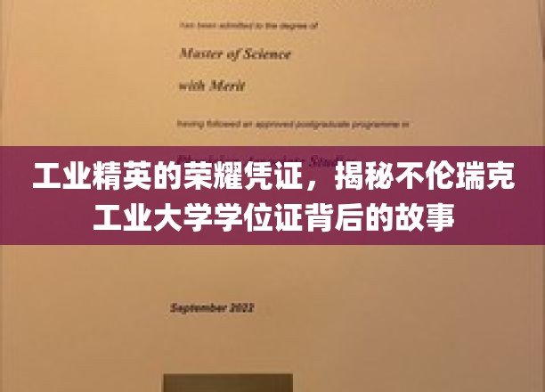 不伦瑞克工业大学学位证，探寻工业精英身份背后的辉煌传奇