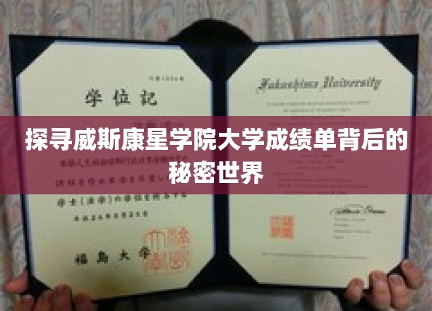 解开威斯康星学院成绩单的神秘面纱