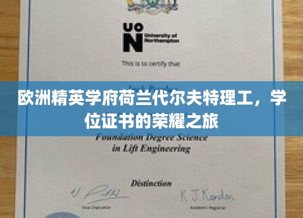 探索代尔夫特理工，荷兰精英学府的学位证书荣耀征途