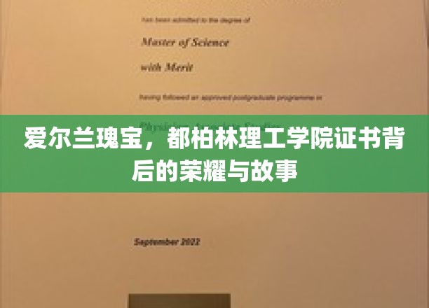 都柏林理工学院证书，探寻爱尔兰教育明珠的传奇之旅