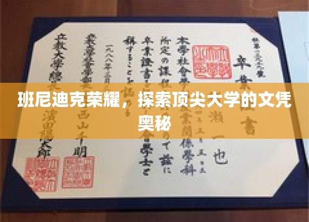 班尼迪克荣耀，探寻顶尖大学的文凭奥秘