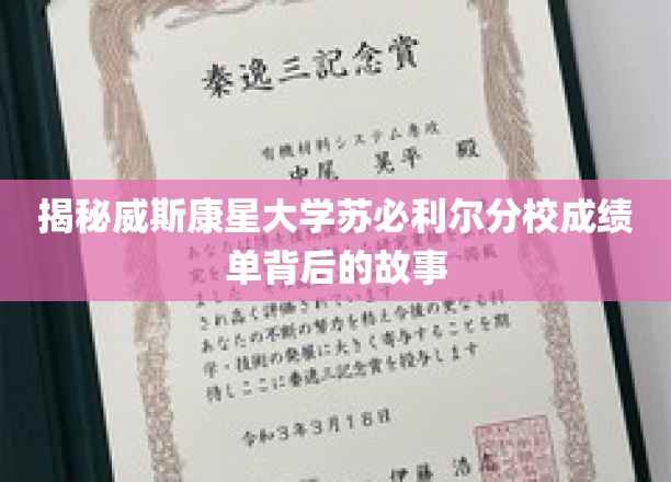 揭秘威斯康星大学苏必利尔分校成绩单背后的故事