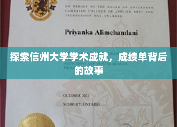 信州大学卓越成就揭秘，一纸成绩单背后的传奇之路