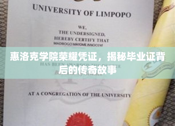 惠洛克学院荣耀之谜，毕业证书背后的传奇探寻之旅