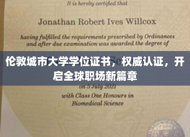 伦敦城市大学证书荣耀加身，跨越国界职场飞跃之旅启航