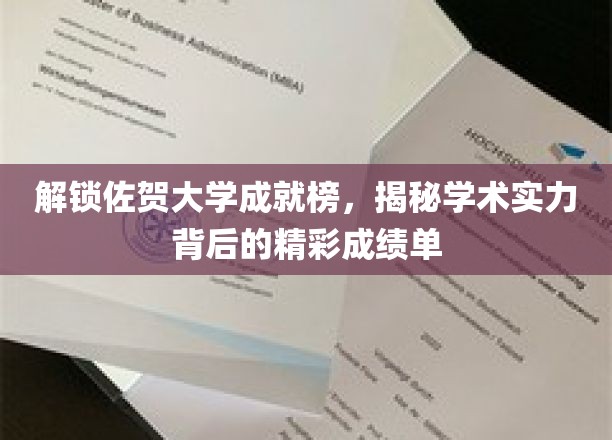 佐贺大学荣耀揭晓，探寻学术高峰的璀璨足迹