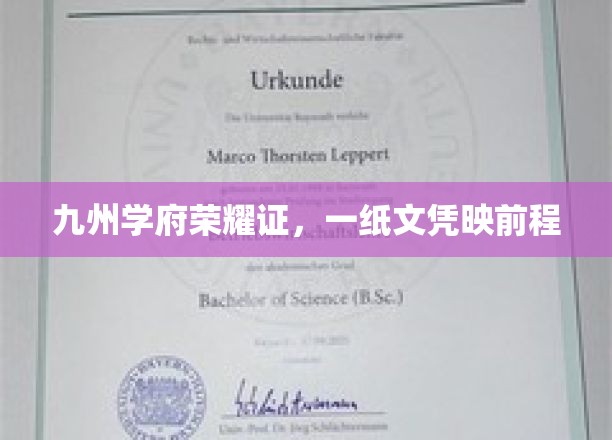九州才子扬帆起，文凭辉映未来路