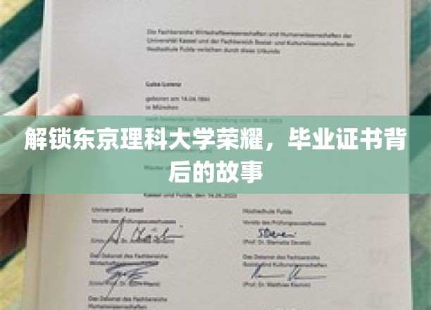探秘东京理科大学，毕业证书背后的辉煌历程