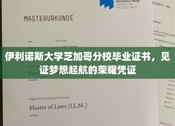 梦想启航，伊利诺斯大学芝加哥分校毕业证书，成就非凡荣耀之路
