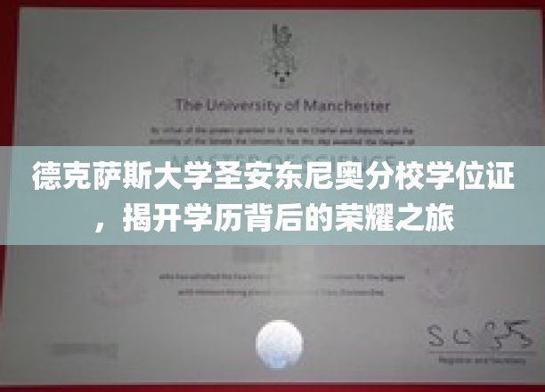 探寻德克萨斯大学圣安东尼奥分校学位证，荣耀背后的求学传奇