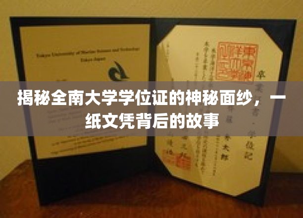 揭秘全南大学学位证的神秘面纱，一纸文凭背后的故事
