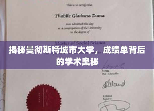 揭秘曼彻斯特城市大学，成绩单背后的学术奥秘