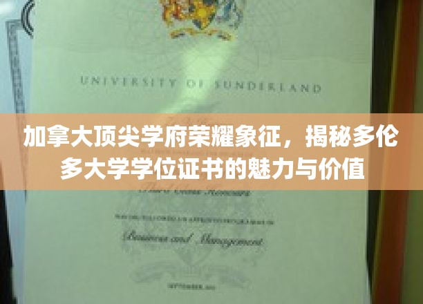 探寻多伦多大学学位证书的荣耀光环，加拿大顶级学府的独到魅力
