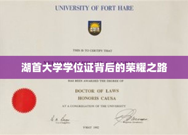 探寻湖首大学学位证的荣耀印记