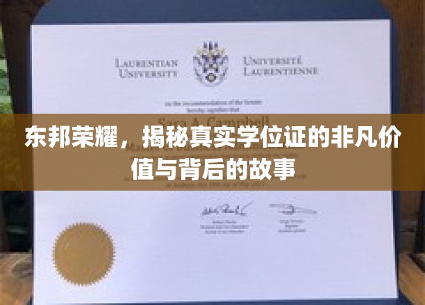 学位证的荣耀背后，东邦传奇与真实价值揭秘之旅