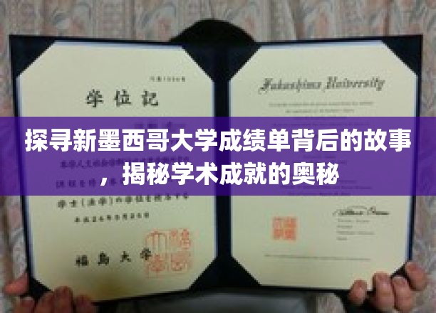 解码新墨西哥大学成绩单，揭秘学术辉煌的神秘面纱