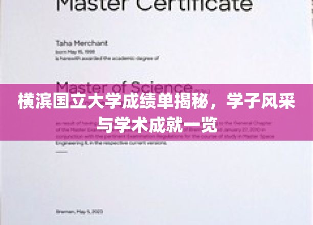 横滨国立大学成绩单揭秘，学子风采与学术成就一览