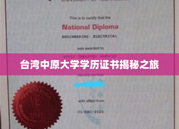 探寻台湾中原大学文凭背后的故事
