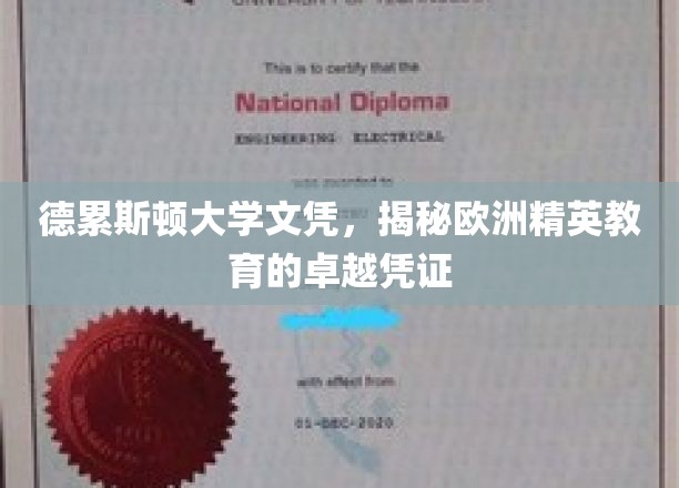 欧洲精英教育象征，德累斯顿大学文凭的卓越魅力