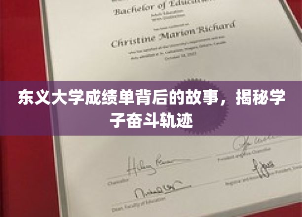 东义学子奋斗足迹，揭开成绩单背后的奋斗篇章