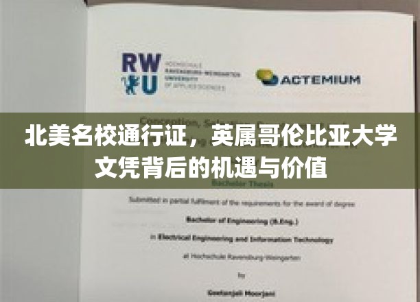 解锁北美精英教育，UBC文凭的全球机遇与价值探索