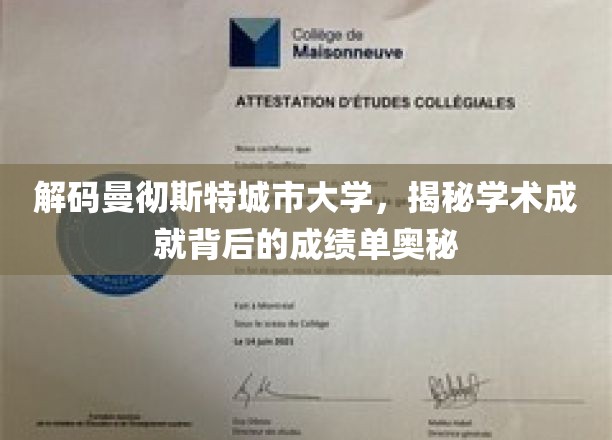 解码曼彻斯特城市大学，揭秘学术成就背后的成绩单奥秘