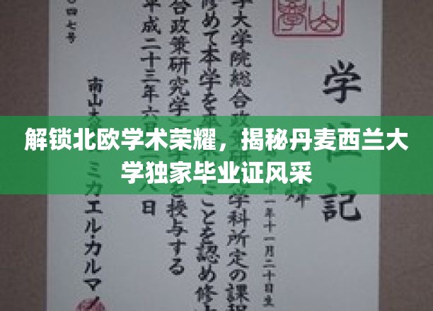 探寻丹麦西兰大学独韵风采，毕业证书中的北欧智慧密码