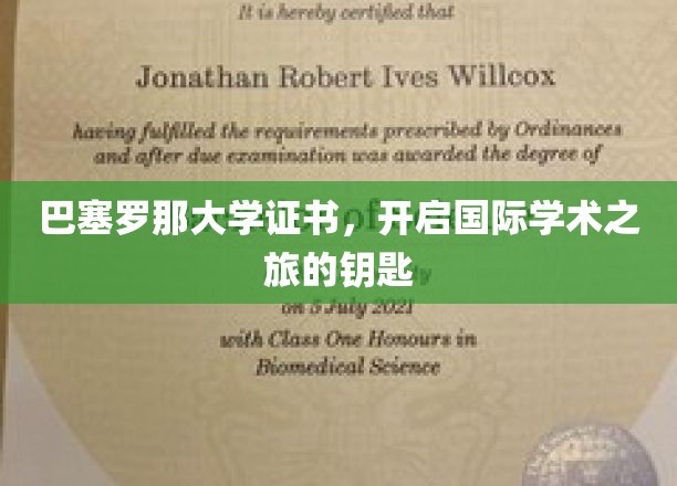巴塞罗那大学证书，开启国际学术之旅的钥匙