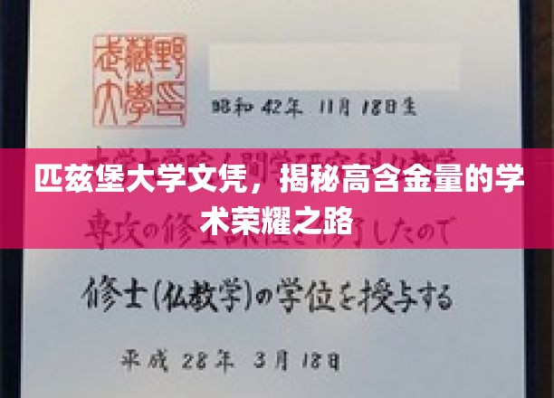 解码匹兹堡大学文凭，探寻学术巅峰的荣耀密码