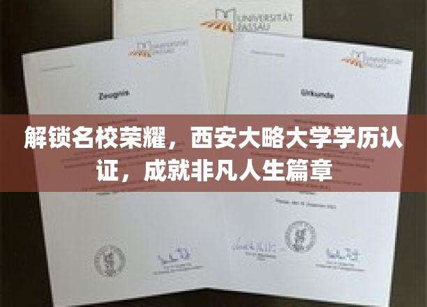 解锁名校荣耀，西安大略大学学历认证，成就非凡人生篇章