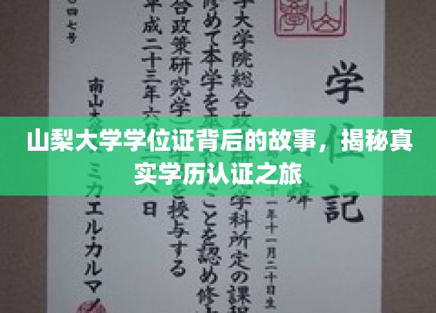 山梨大学学位证背后的故事，揭秘真实学历认证之旅