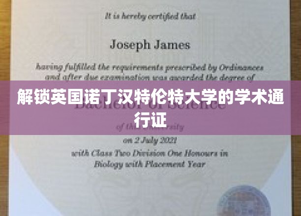 解锁英国诺丁汉特伦特大学的学术通行证